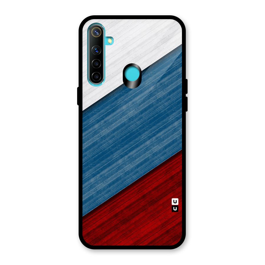 Slant Beautiful Stripe Glass Back Case for Realme 5i