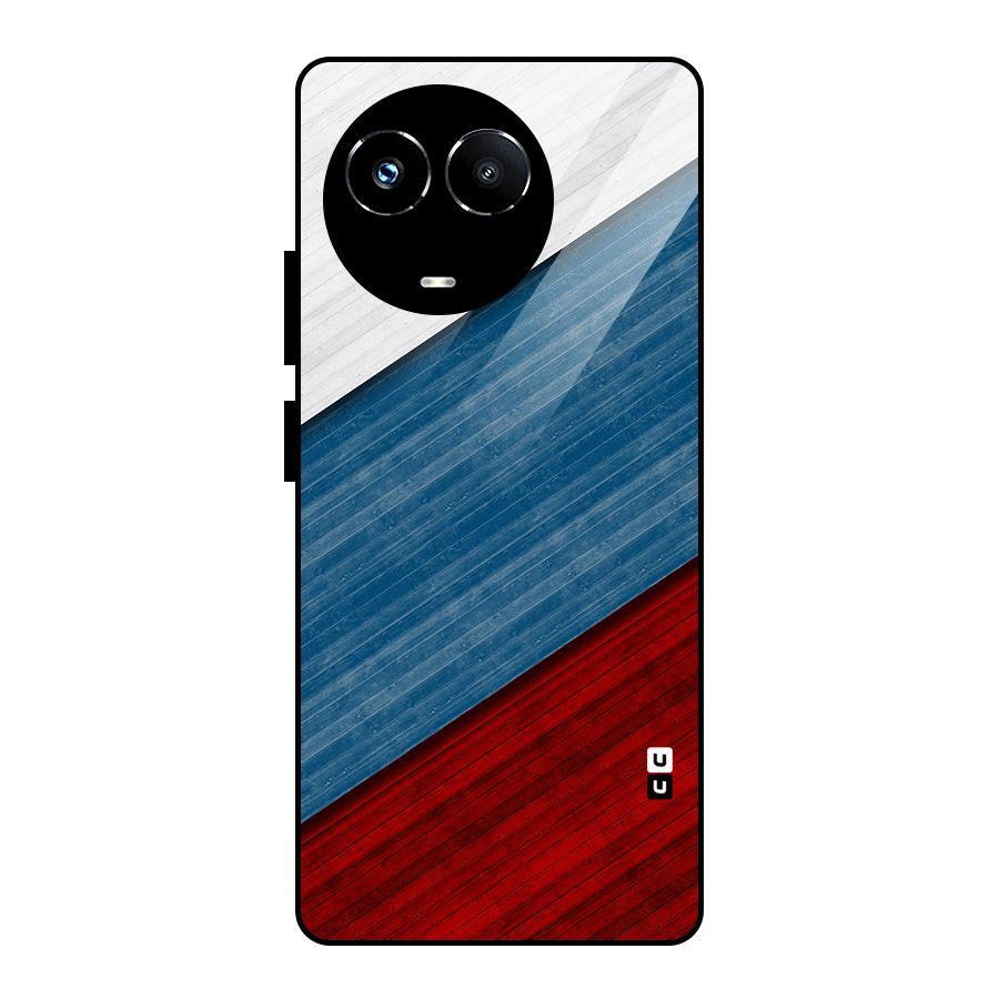 Slant Beautiful Stripe Glass Back Case for Realme Narzo 60X