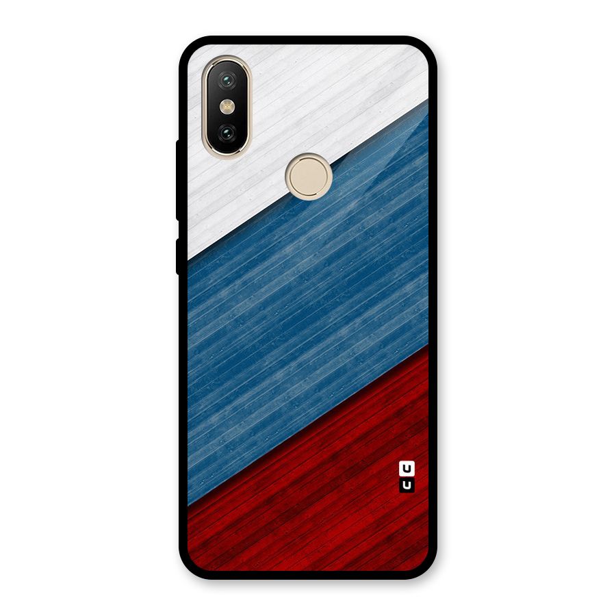 Slant Beautiful Stripe Glass Back Case for Redmi A2