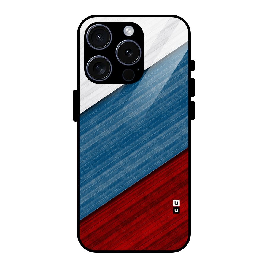 Slant Beautiful Stripe Glass Back Case for iPhone 15 Pro