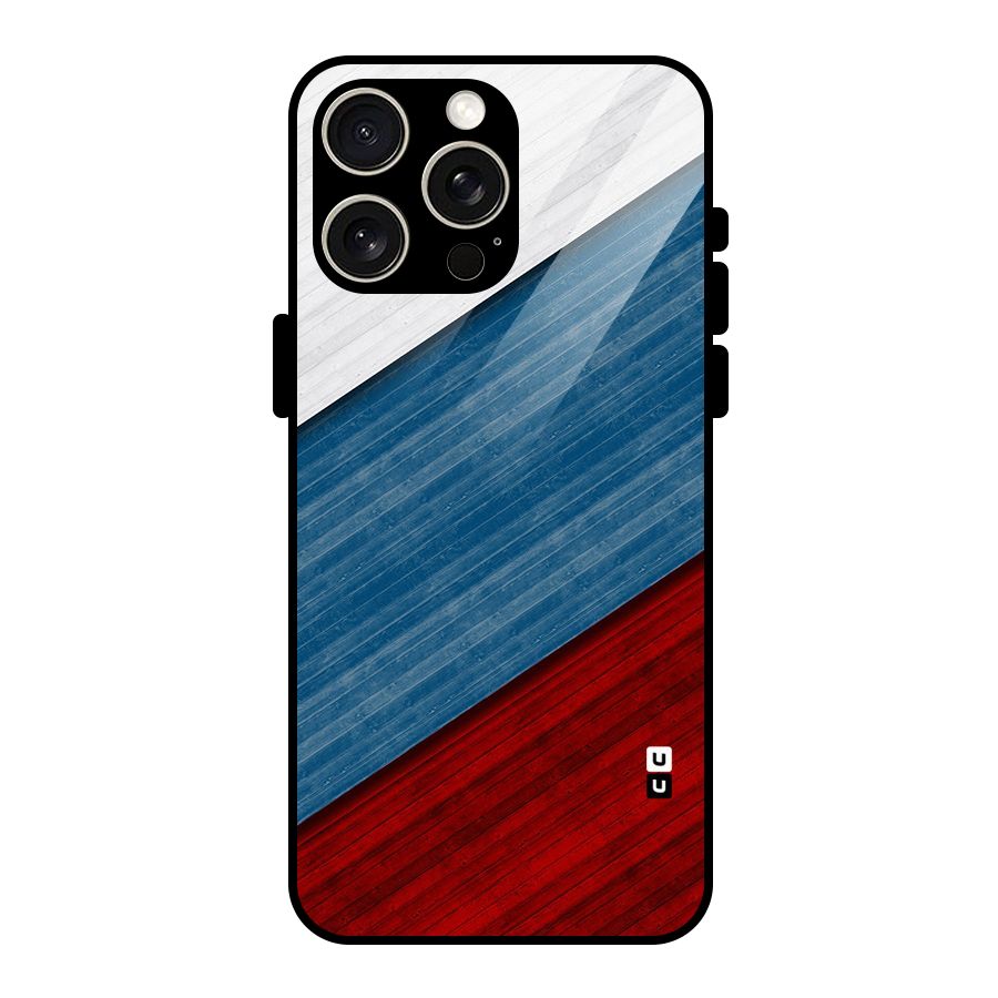 Slant Beautiful Stripe Glass Back Case for iPhone 15 Pro Max