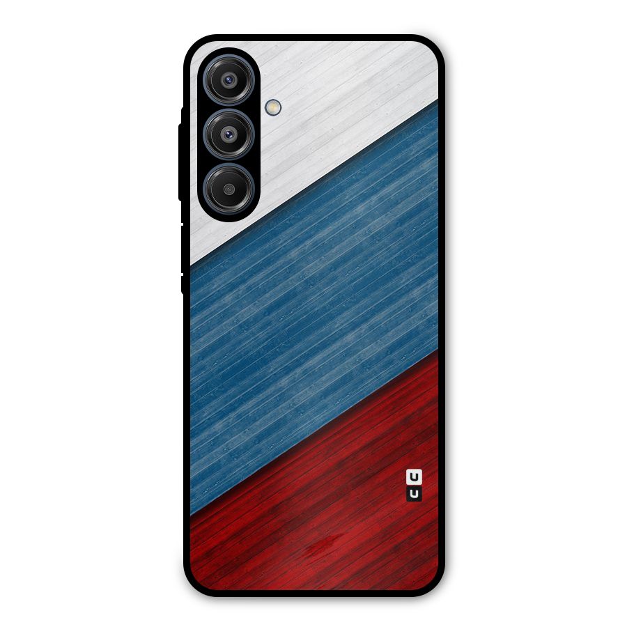 Slant Beautiful Stripe Metal Back Case for Galaxy A16 5G