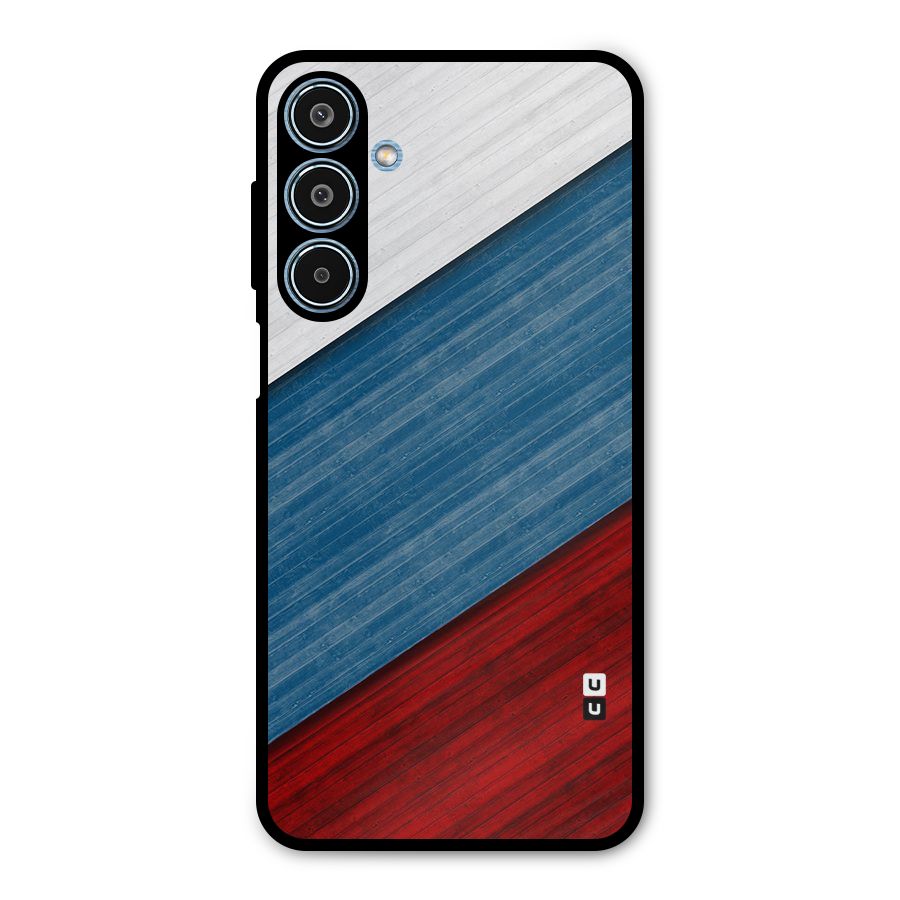 Slant Beautiful Stripe Metal Back Case for Galaxy M35