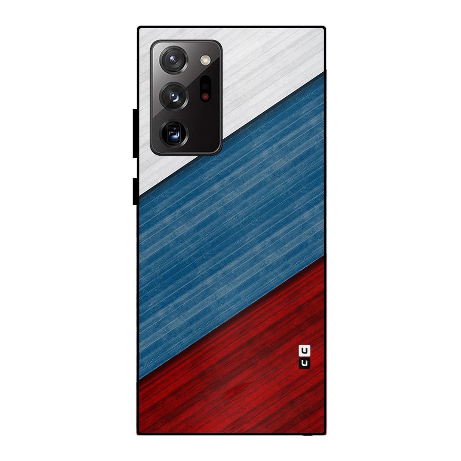 Slant Beautiful Stripe Metal Back Case for Galaxy Note 20 Ultra