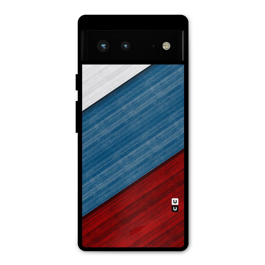 Slant Beautiful Stripe Metal Back Case for Google Pixel 6