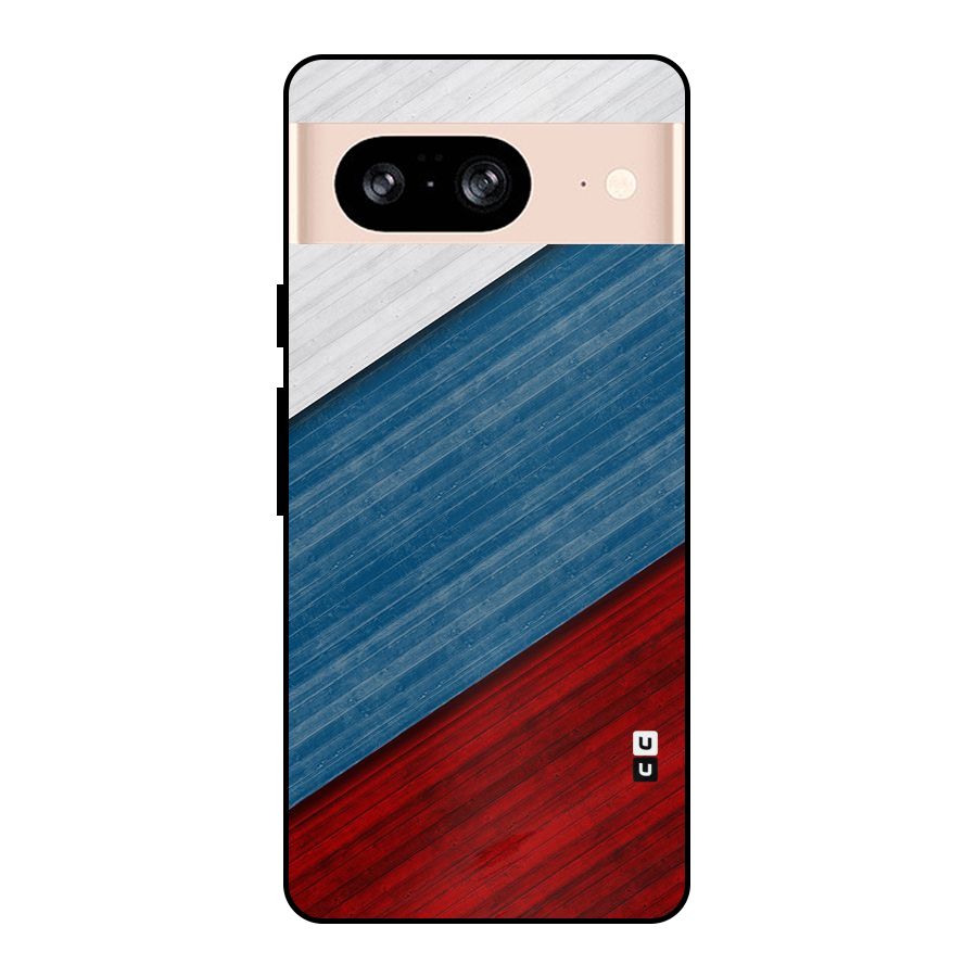 Slant Beautiful Stripe Metal Back Case for Google Pixel 8