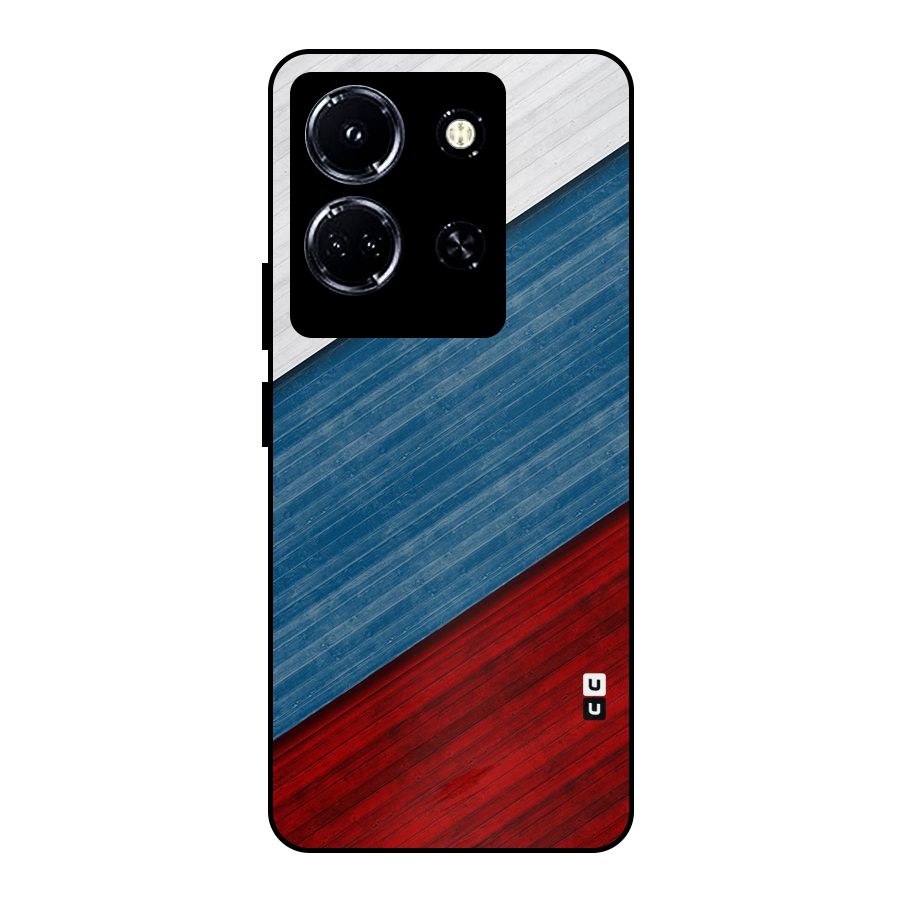 Slant Beautiful Stripe Metal Back Case for Infinix Note 30 5G