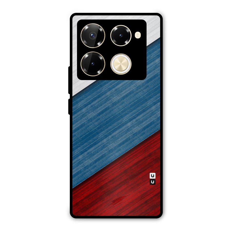 Slant Beautiful Stripe Metal Back Case for Infinix Note 40 Pro Plus