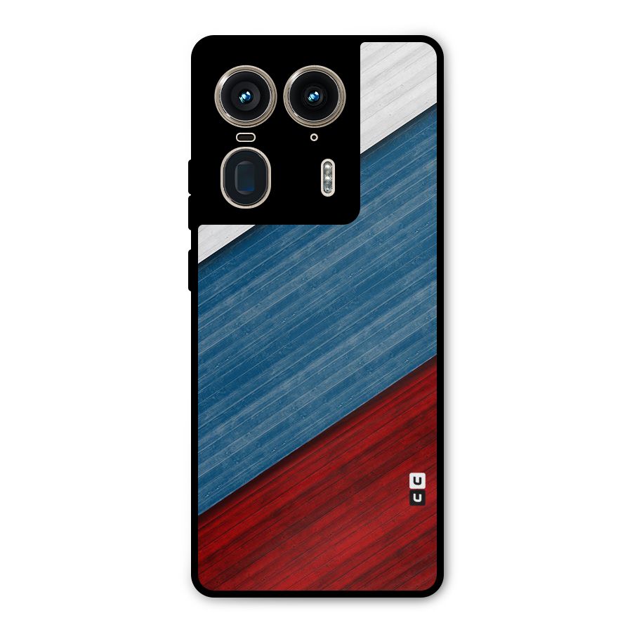 Slant Beautiful Stripe Metal Back Case for Motorola Edge 50 Ultra
