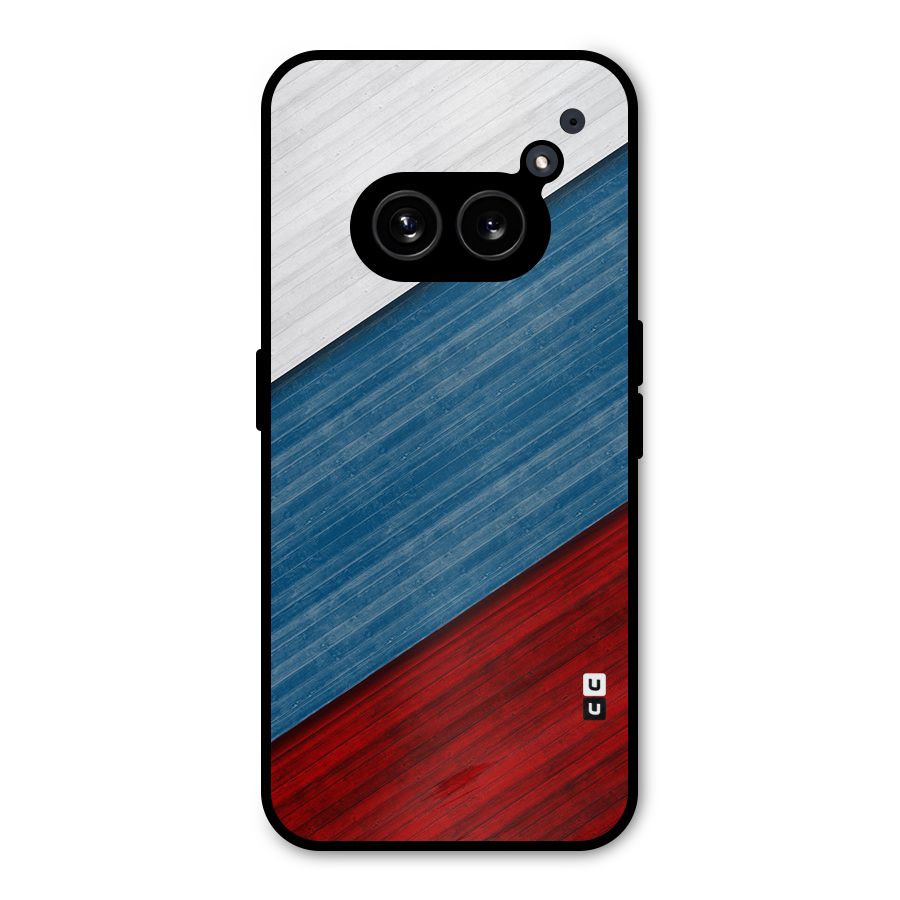 Slant Beautiful Stripe Metal Back Case for Nothing Phone 2a Plus