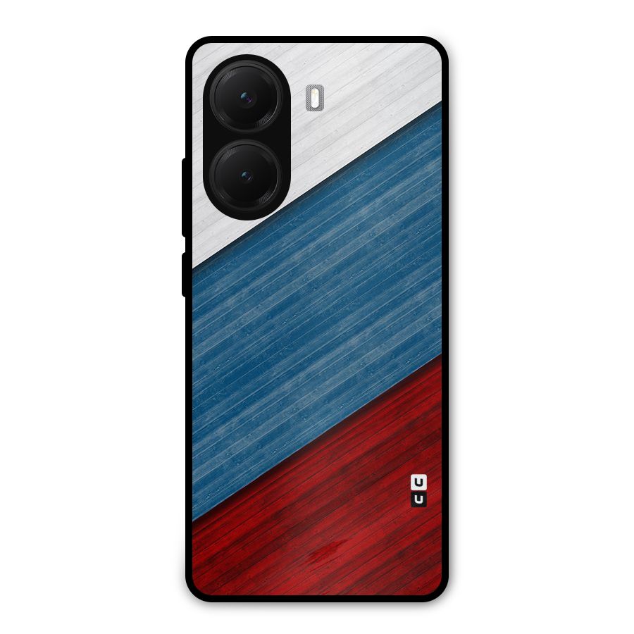 Slant Beautiful Stripe Metal Back Case for Poco X7 Pro