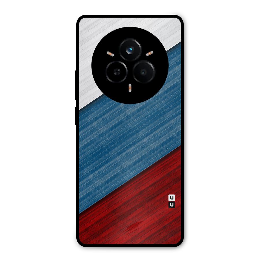 Slant Beautiful Stripe Metal Back Case for Realme 14 Pro