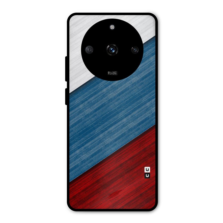Slant Beautiful Stripe Metal Back Case for Realme Narzo 60 5G