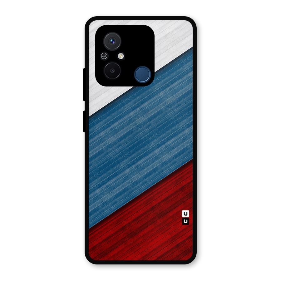 Slant Beautiful Stripe Metal Back Case for Redmi 12C