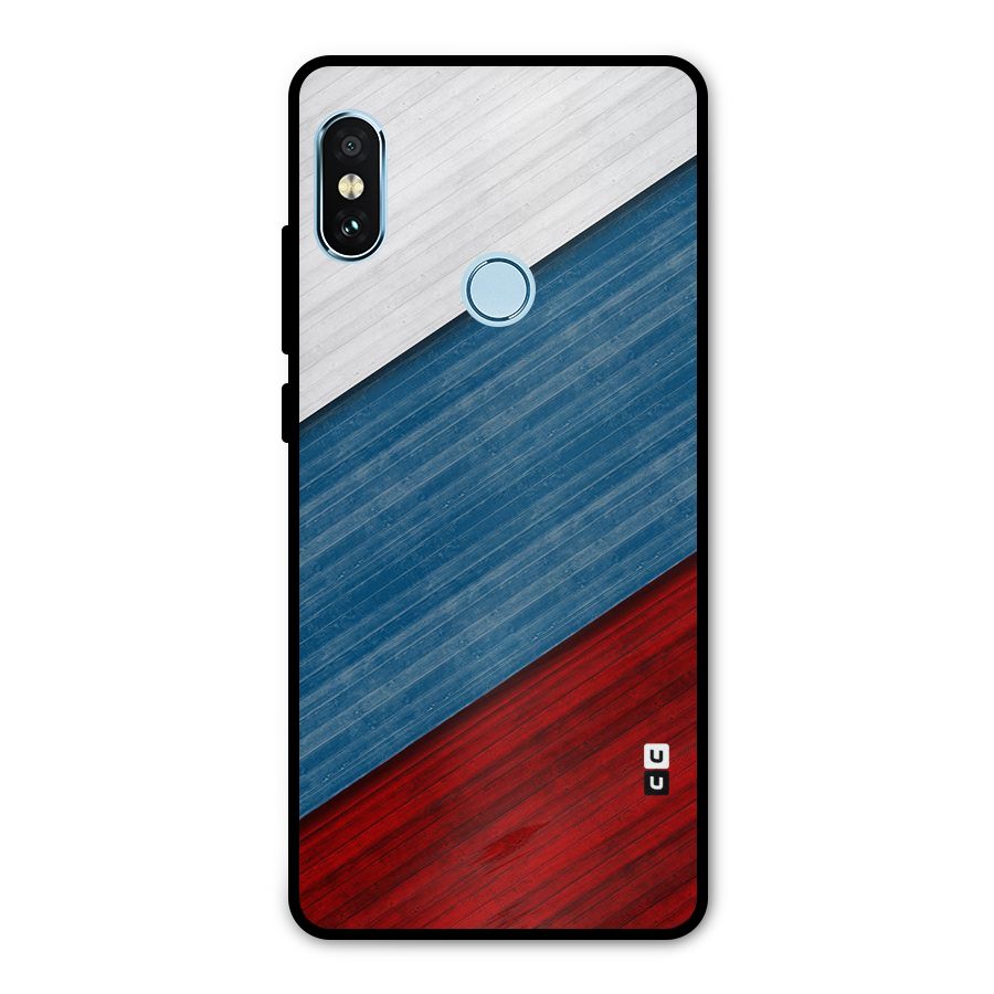 Slant Beautiful Stripe Metal Back Case for Redmi Note 5 Pro