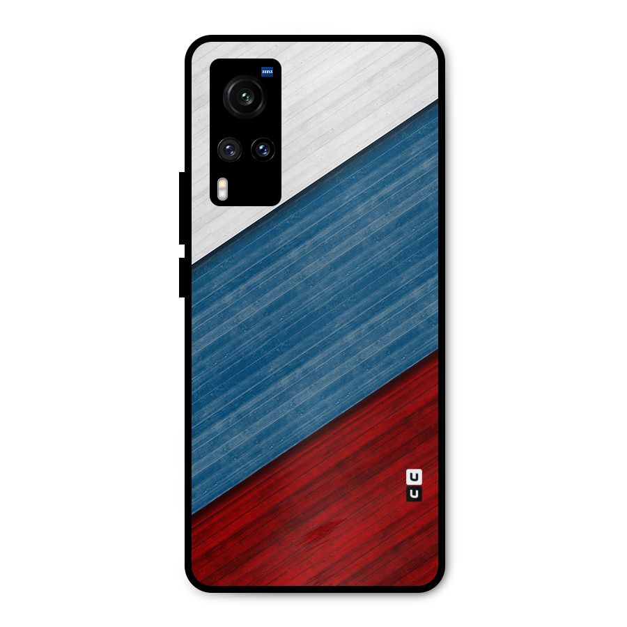 Slant Beautiful Stripe Metal Back Case for Vivo X60