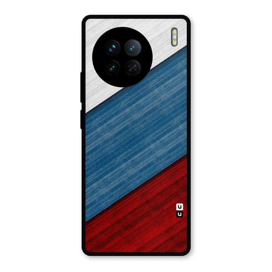 Slant Beautiful Stripe Metal Back Case for Vivo X90