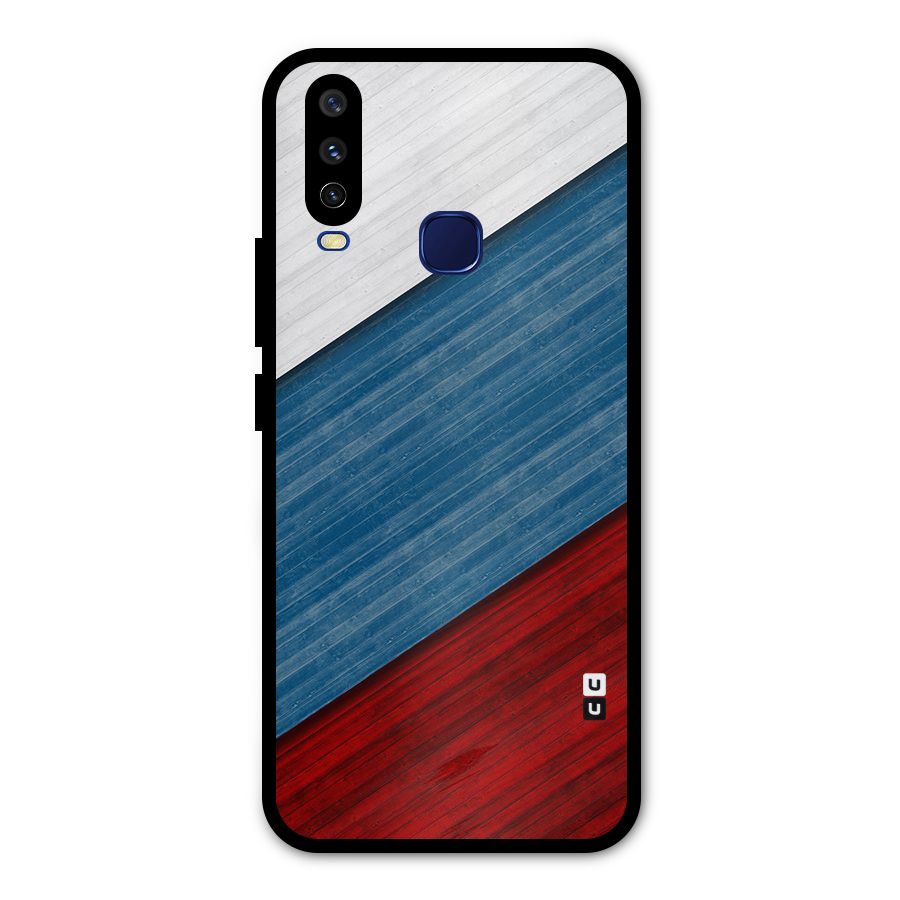 Slant Beautiful Stripe Metal Back Case for Vivo Y15