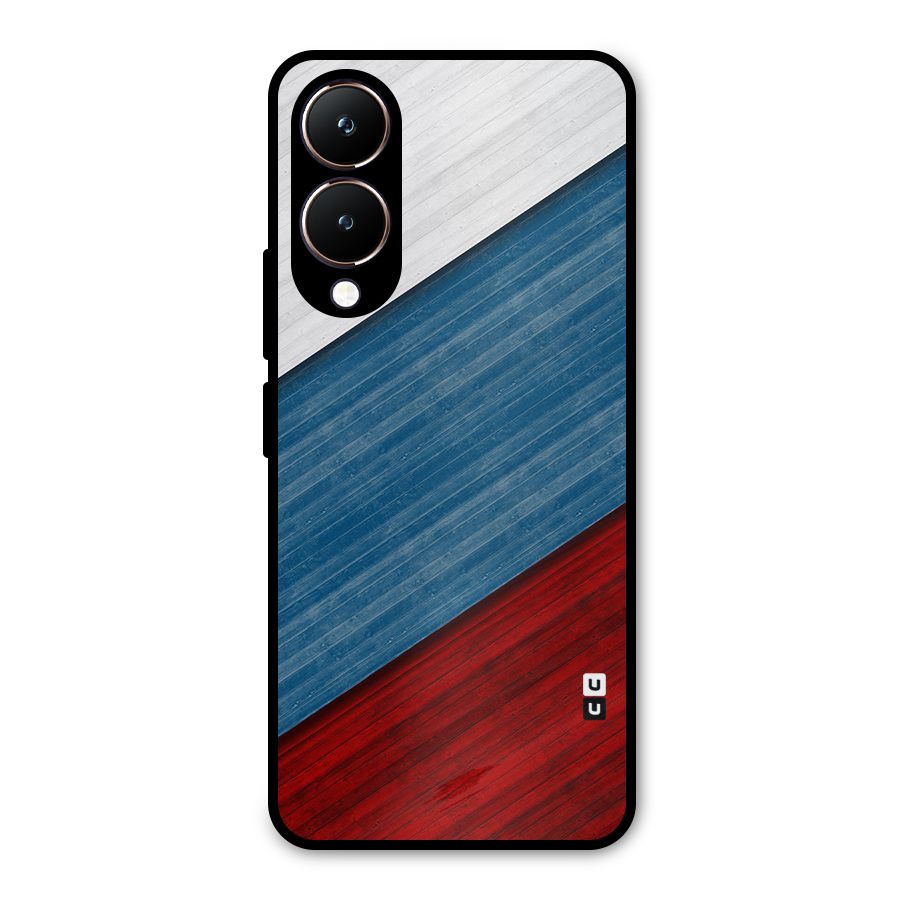 Slant Beautiful Stripe Metal Back Case for Vivo Y28