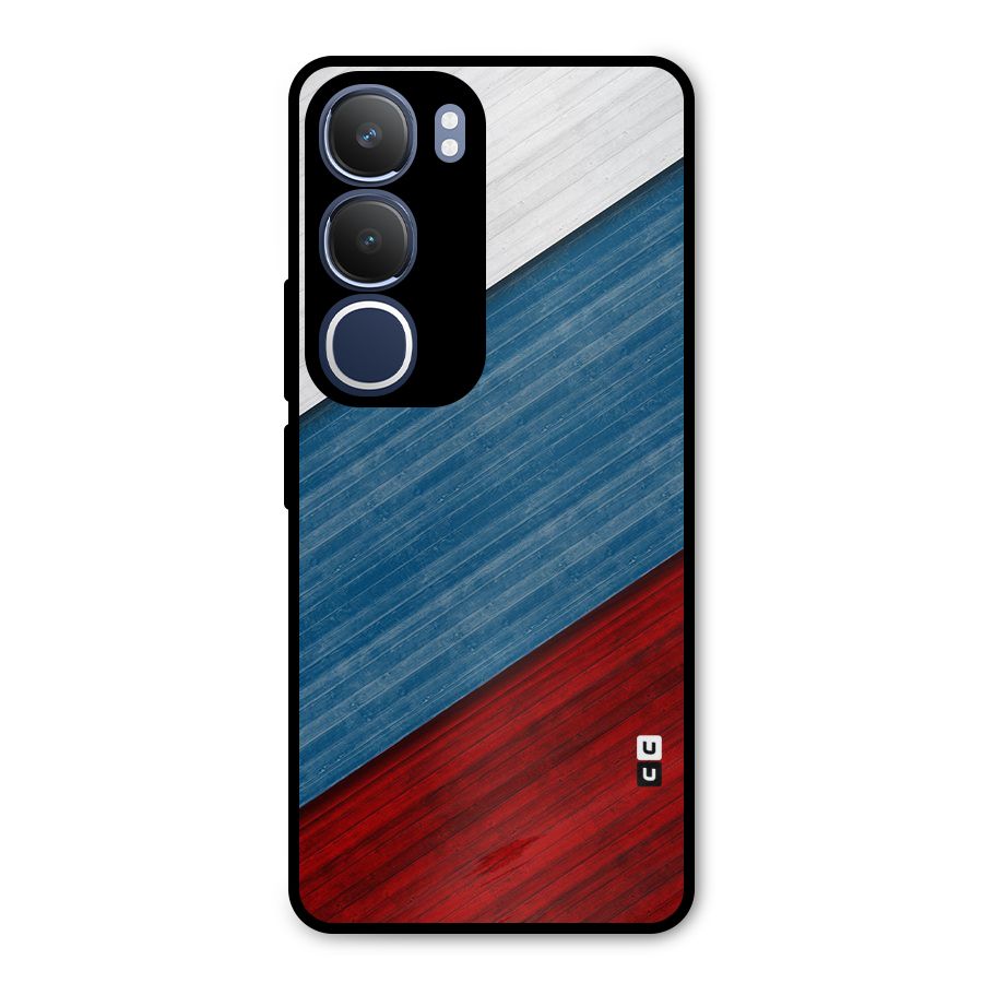 Slant Beautiful Stripe Metal Back Case for Vivo Y29