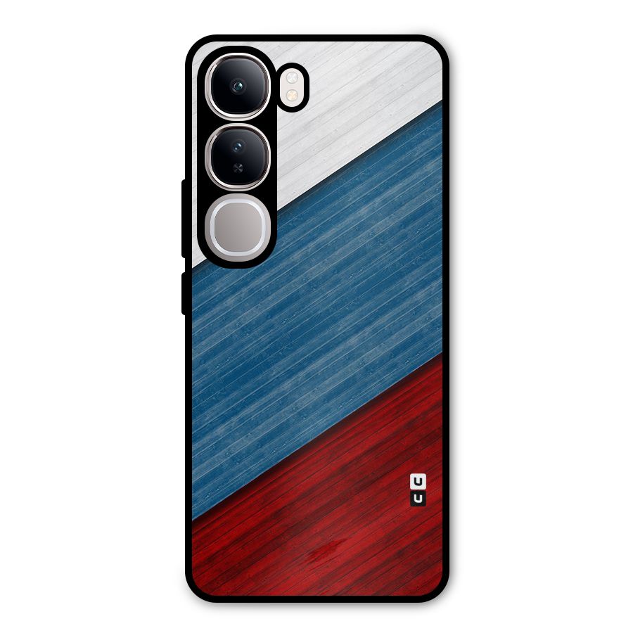 Slant Beautiful Stripe Metal Back Case for Vivo Y300