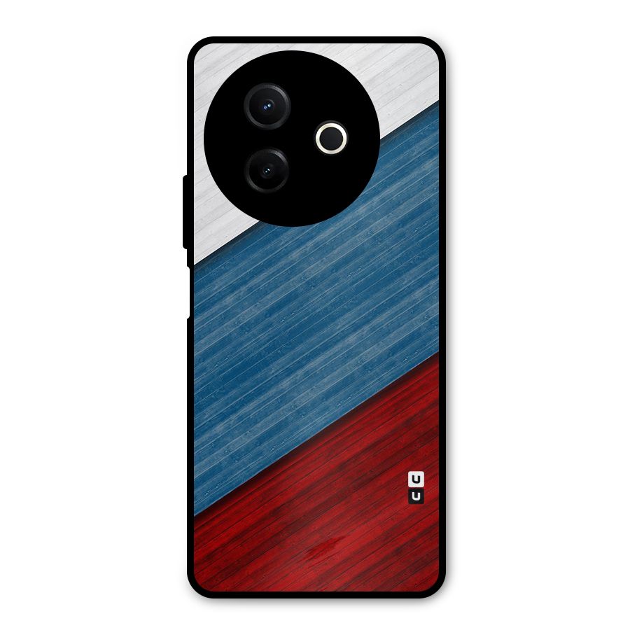 Slant Beautiful Stripe Metal Back Case for Vivo Y39