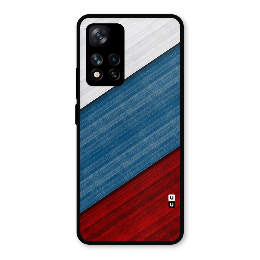 Slant Beautiful Stripe Metal Back Case for Xiaomi 11i Hypercharge 5G