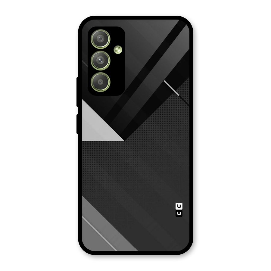 Slant Grey Glass Back Case for Galaxy A54