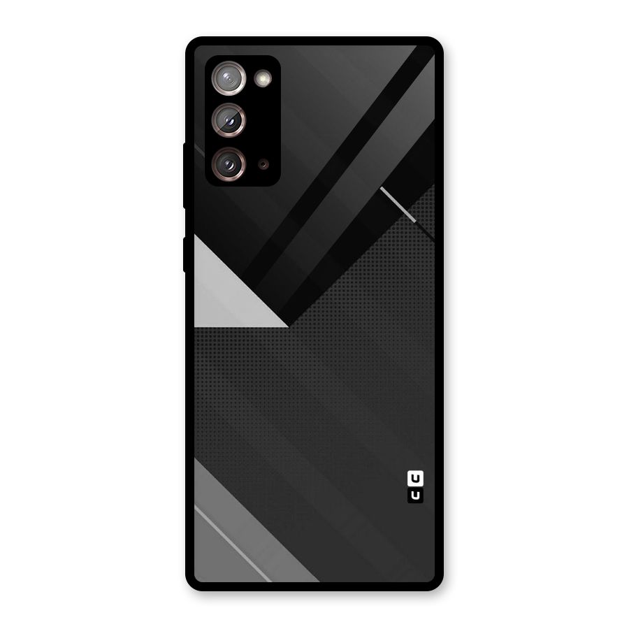 Slant Grey Glass Back Case for Galaxy Note 20