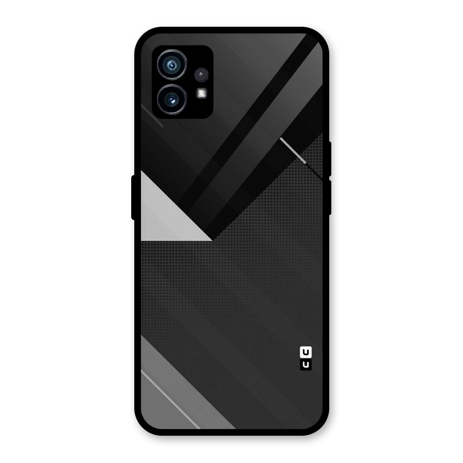 Slant Grey Glass Back Case for Nothing Phone 1