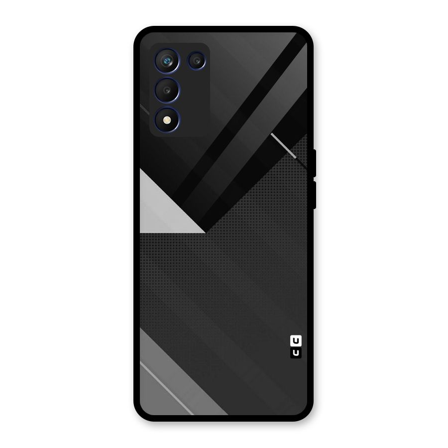 Slant Grey Glass Back Case for Realme 9 5G Speed