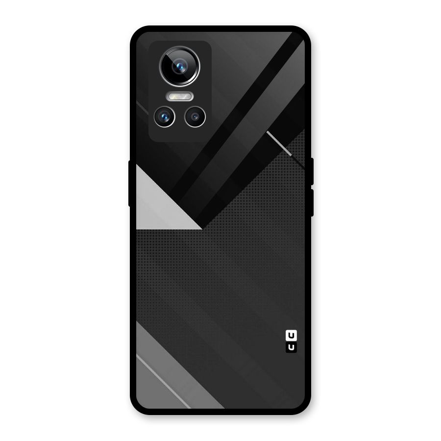 Slant Grey Glass Back Case for Realme GT Neo 3