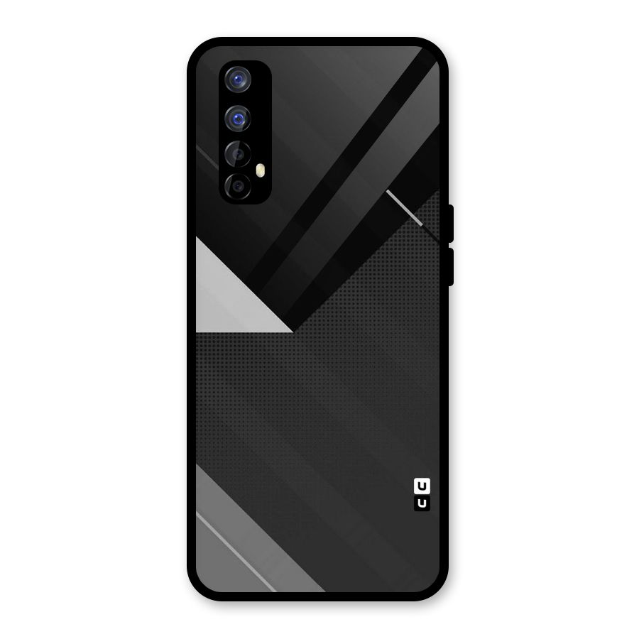 Slant Grey Glass Back Case for Realme Narzo 20 Pro