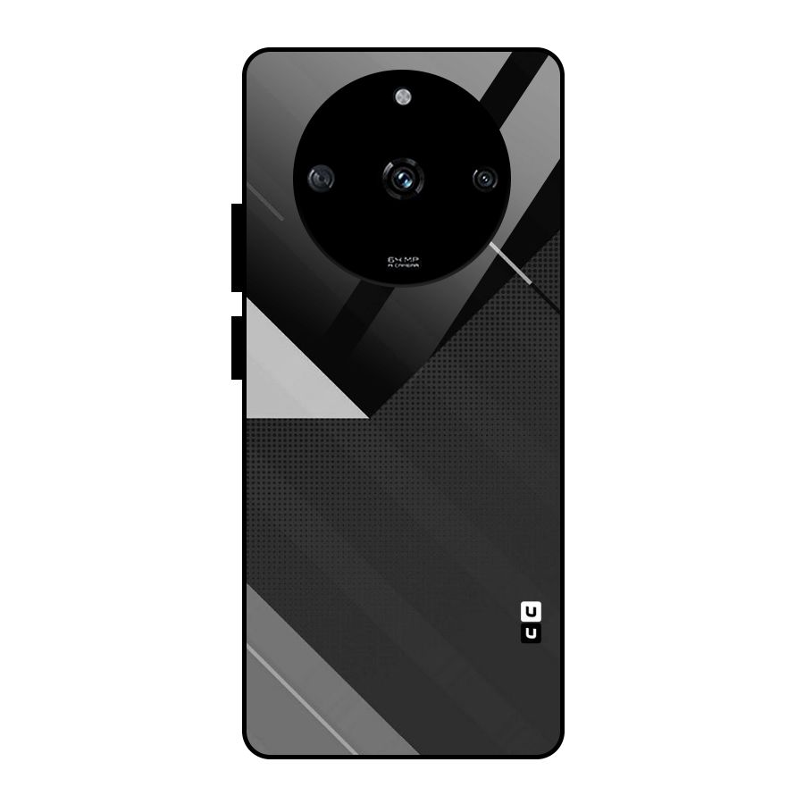 Slant Grey Glass Back Case for Realme Narzo 60 5G