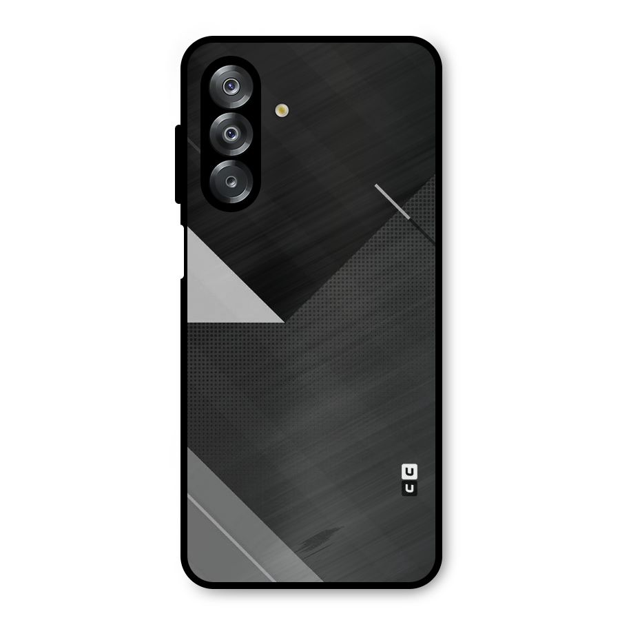 Slant Grey Metal Back Case for Galaxy A26