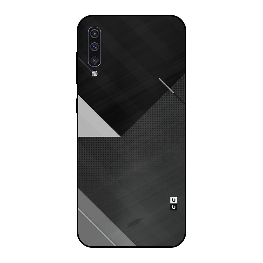 Slant Grey Metal Back Case for Galaxy A30s