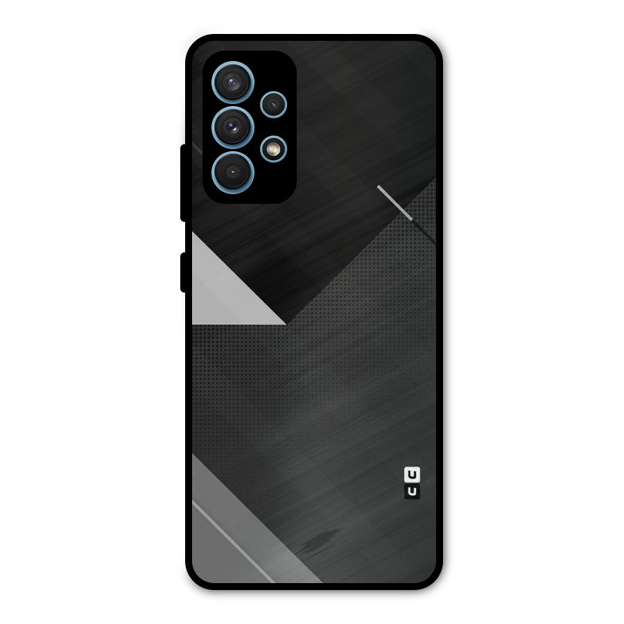 Slant Grey Metal Back Case for Galaxy A32