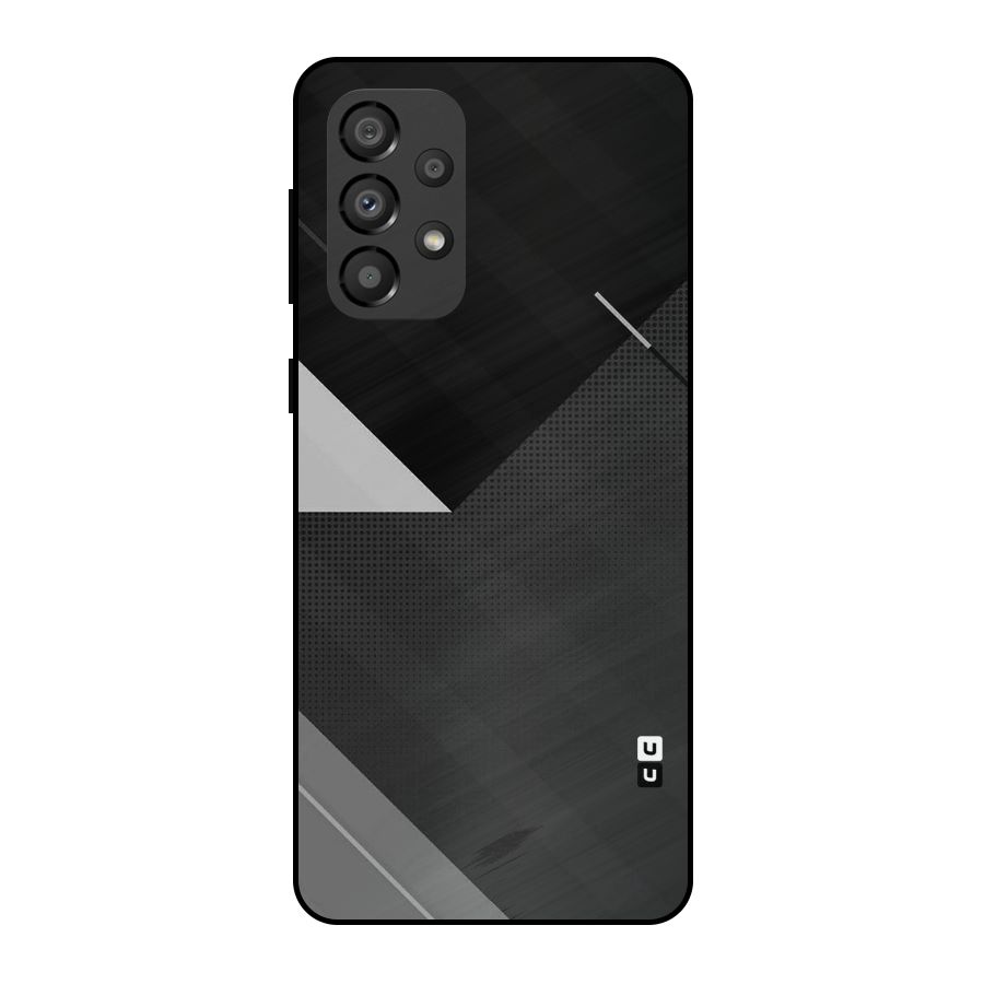 Slant Grey Metal Back Case for Galaxy A33 5G