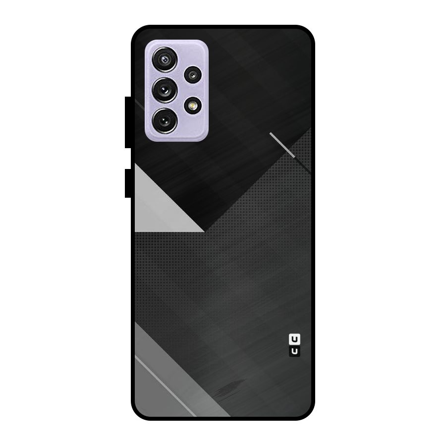 Slant Grey Metal Back Case for Galaxy A72