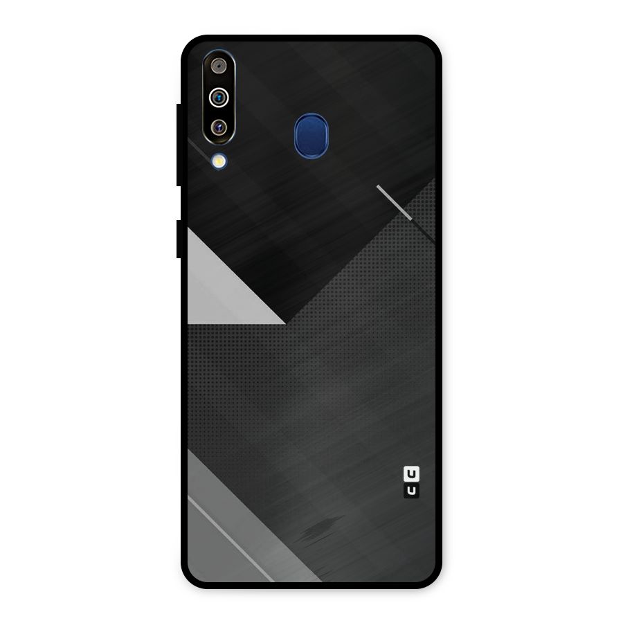 Slant Grey Metal Back Case for Galaxy M30