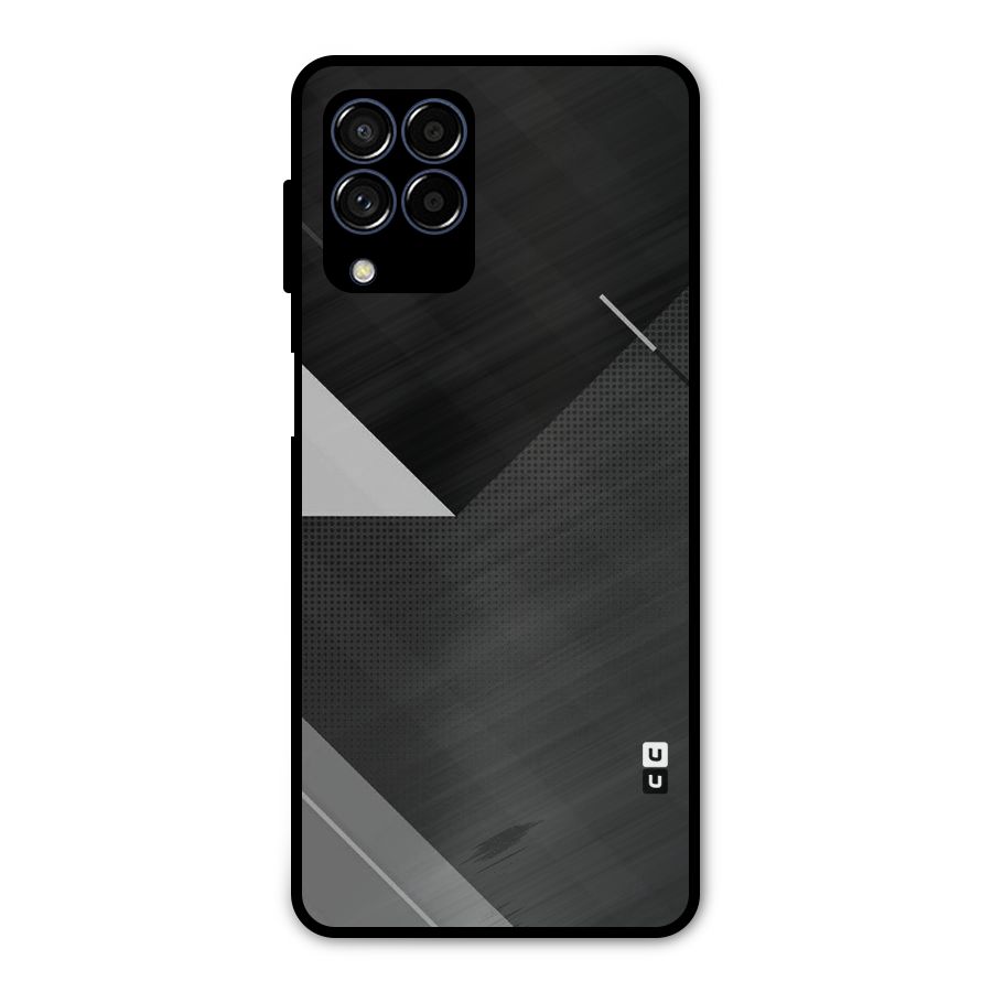 Slant Grey Metal Back Case for Galaxy M53 5G