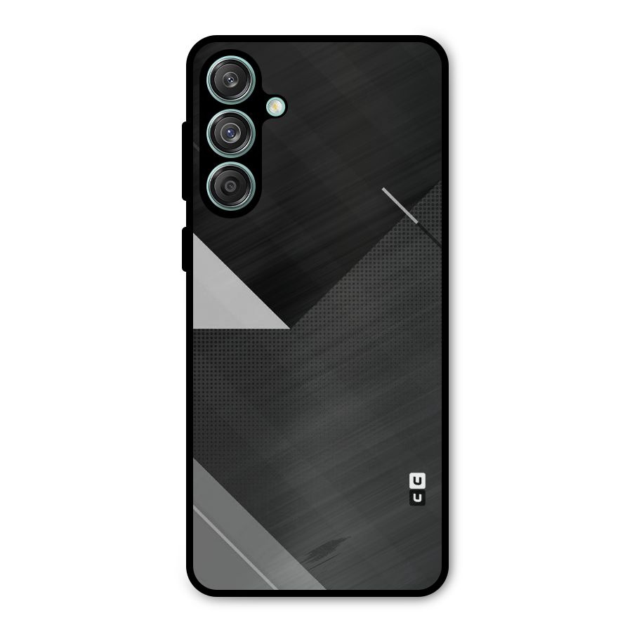 Slant Grey Metal Back Case for Galaxy M55 5G