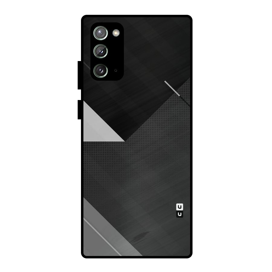 Slant Grey Metal Back Case for Galaxy Note 20