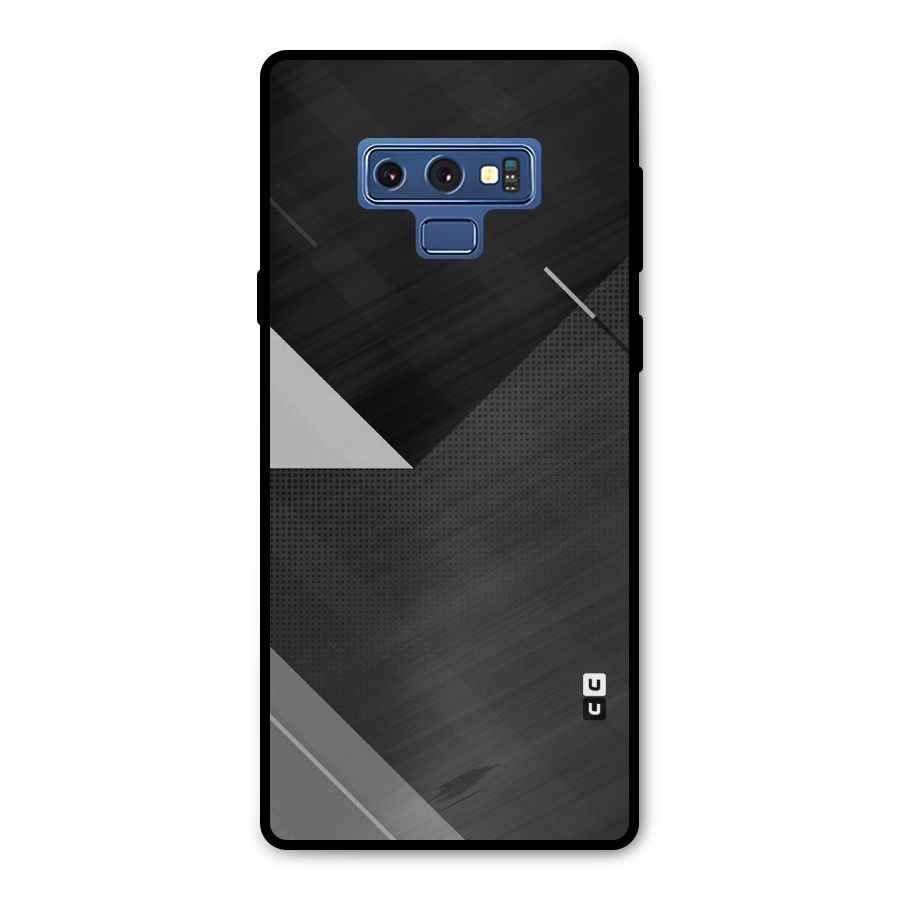 Slant Grey Metal Back Case for Galaxy Note 9
