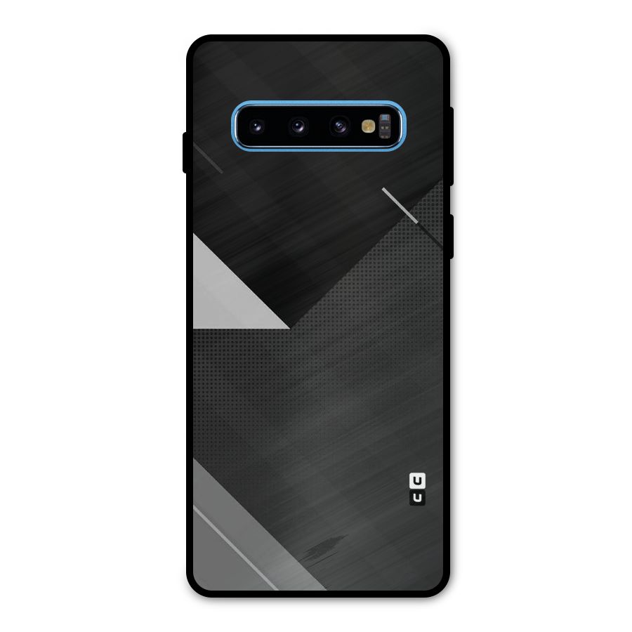 Slant Grey Metal Back Case for Galaxy S10