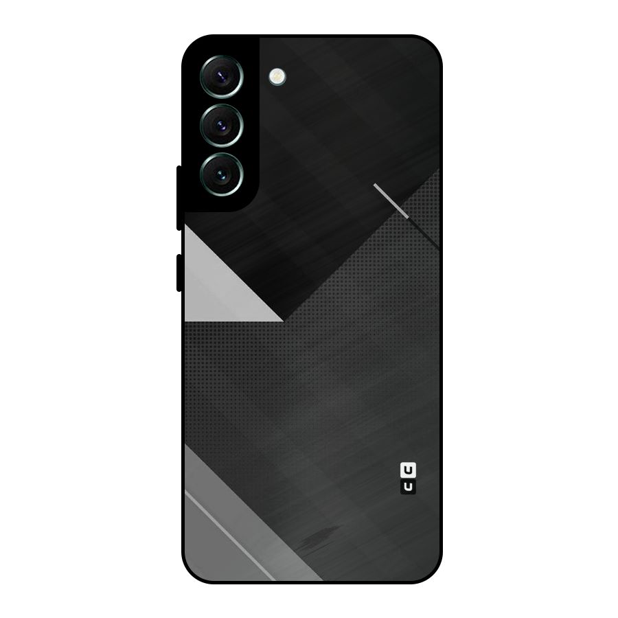 Slant Grey Metal Back Case for Galaxy S22 Plus 5G