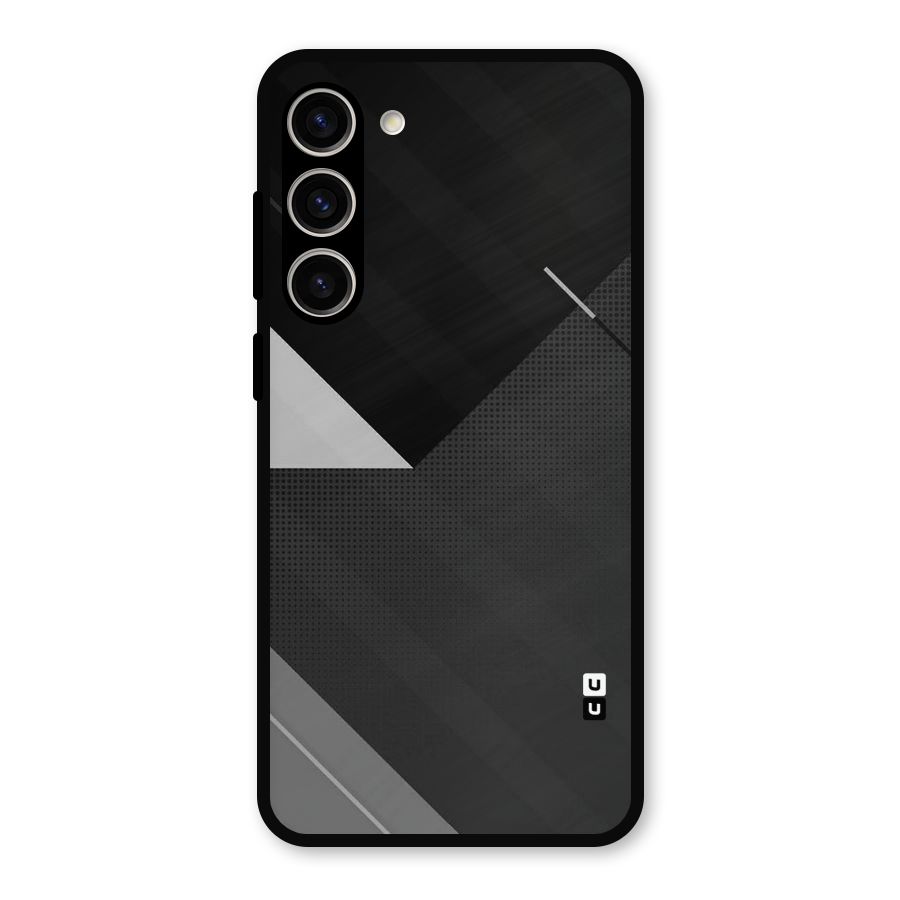 Slant Grey Metal Back Case for Galaxy S23 Plus