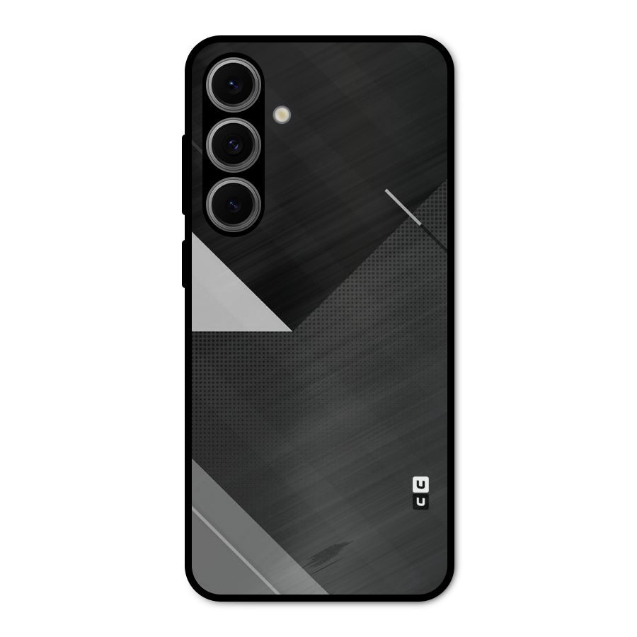 Slant Grey Metal Back Case for Galaxy S24 FE