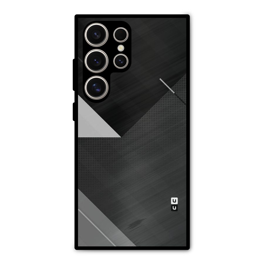 Slant Grey Metal Back Case for Galaxy S24 Ultra