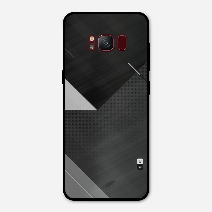Slant Grey Metal Back Case for Galaxy S8